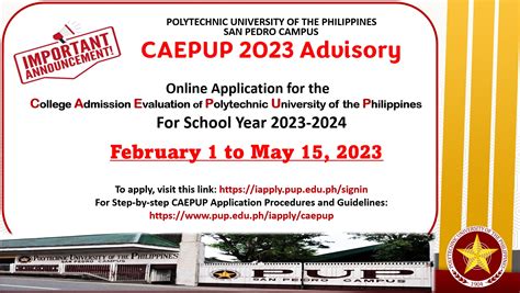 pup enrollment 2024|PUP iApply .